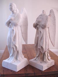 Laser scan wood angels.